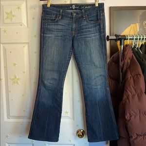 7 for all mankind vintage low rise flare jeans